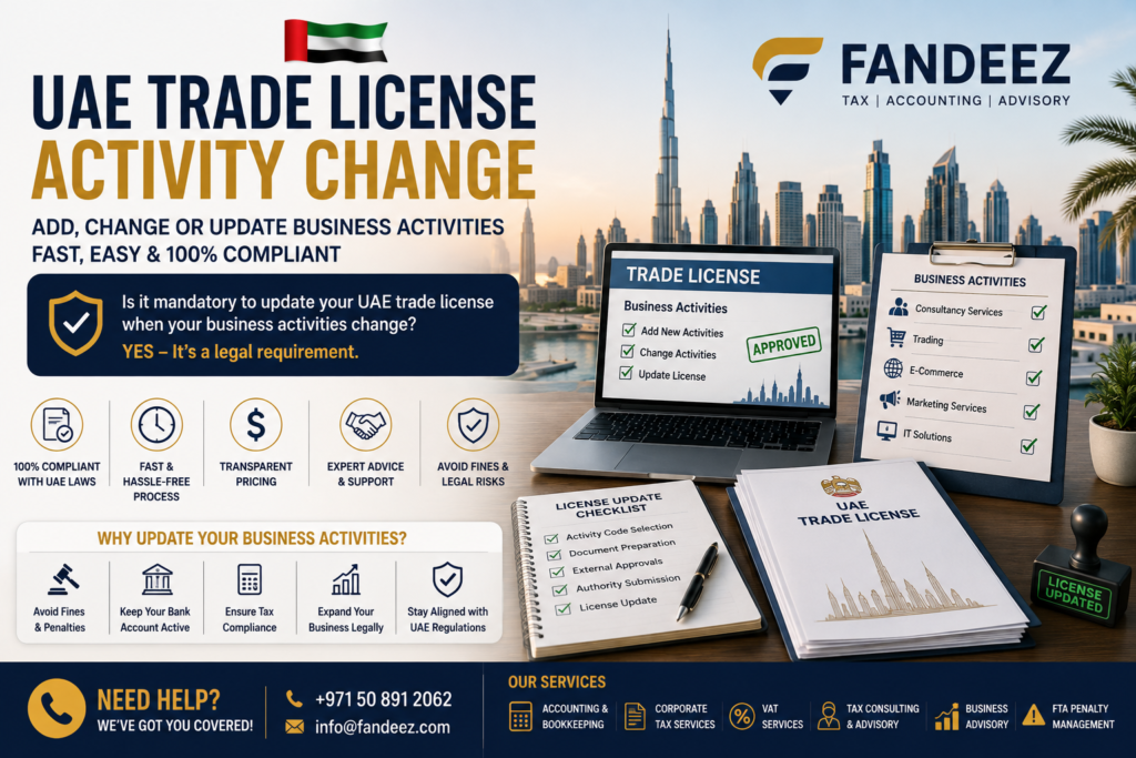 UAE Business Activity Amendment
