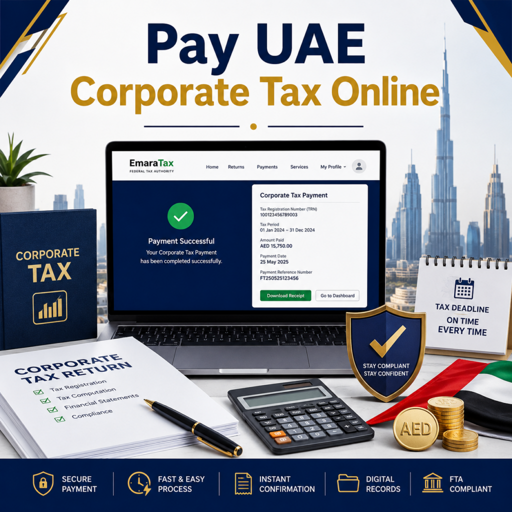Pay UAE Corporate Tax Online